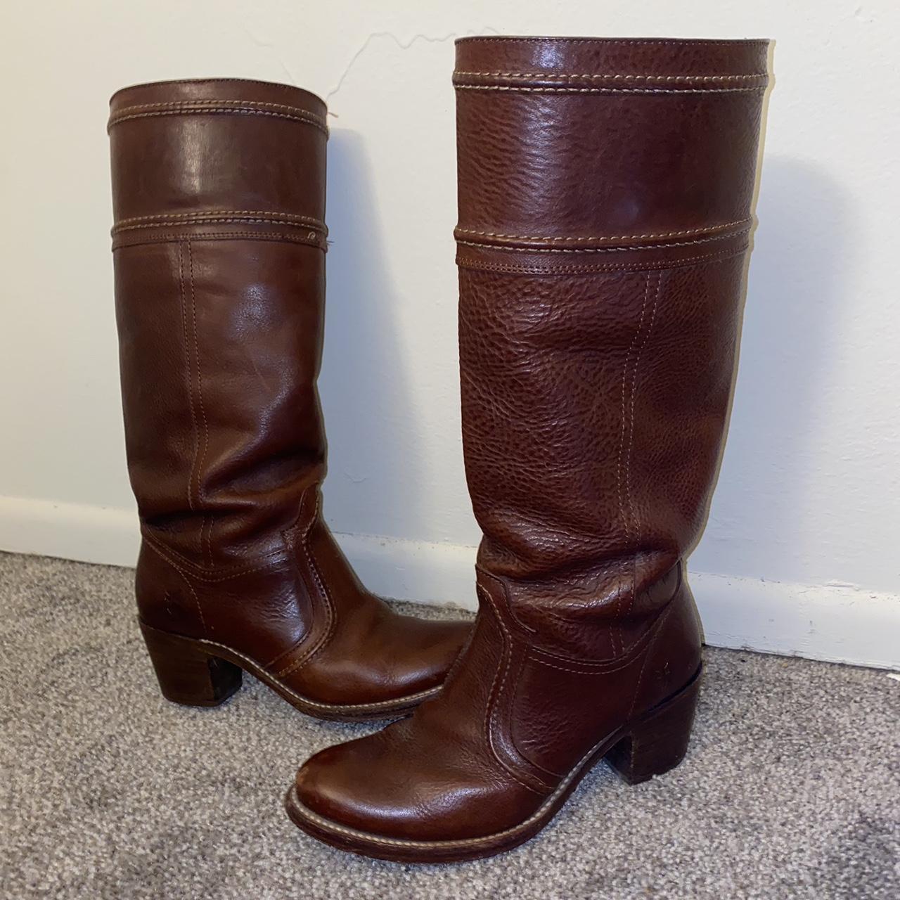 frye cognac boots