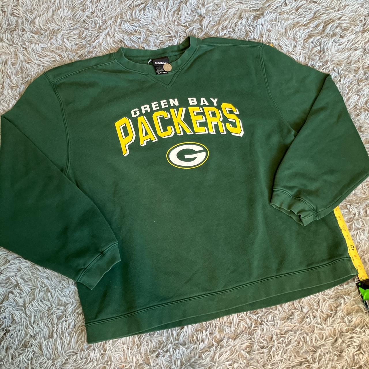 Vintage Reebok Green Bay Packers Sweatshirt Spellout 