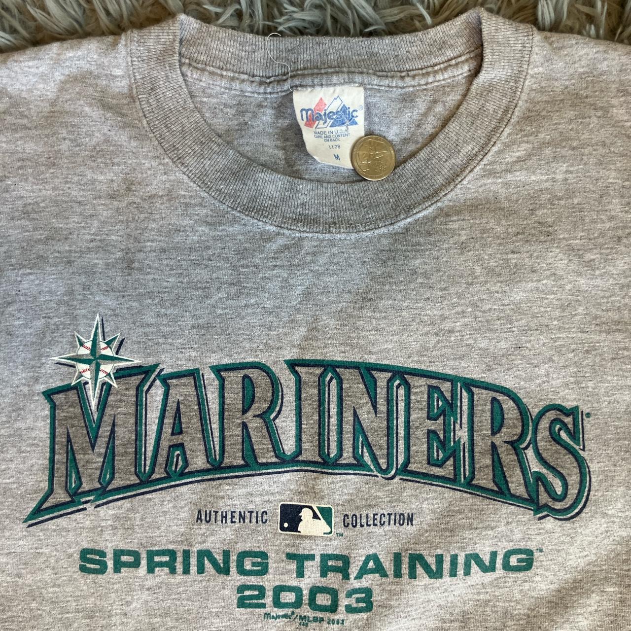 Vintage Majestic Mens Seattle Mariners Spring Training T-Shirt | Size Medium