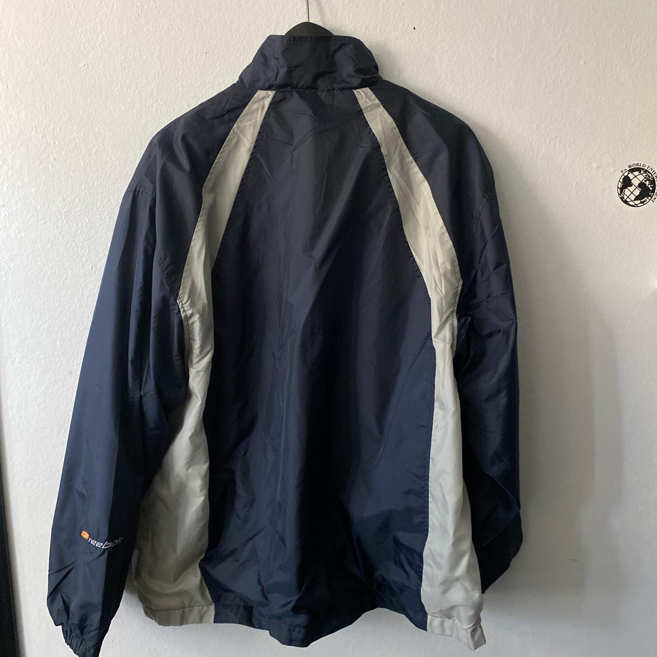 Vintage 90s Reebok full zip up windbreaker 10/10... - Depop