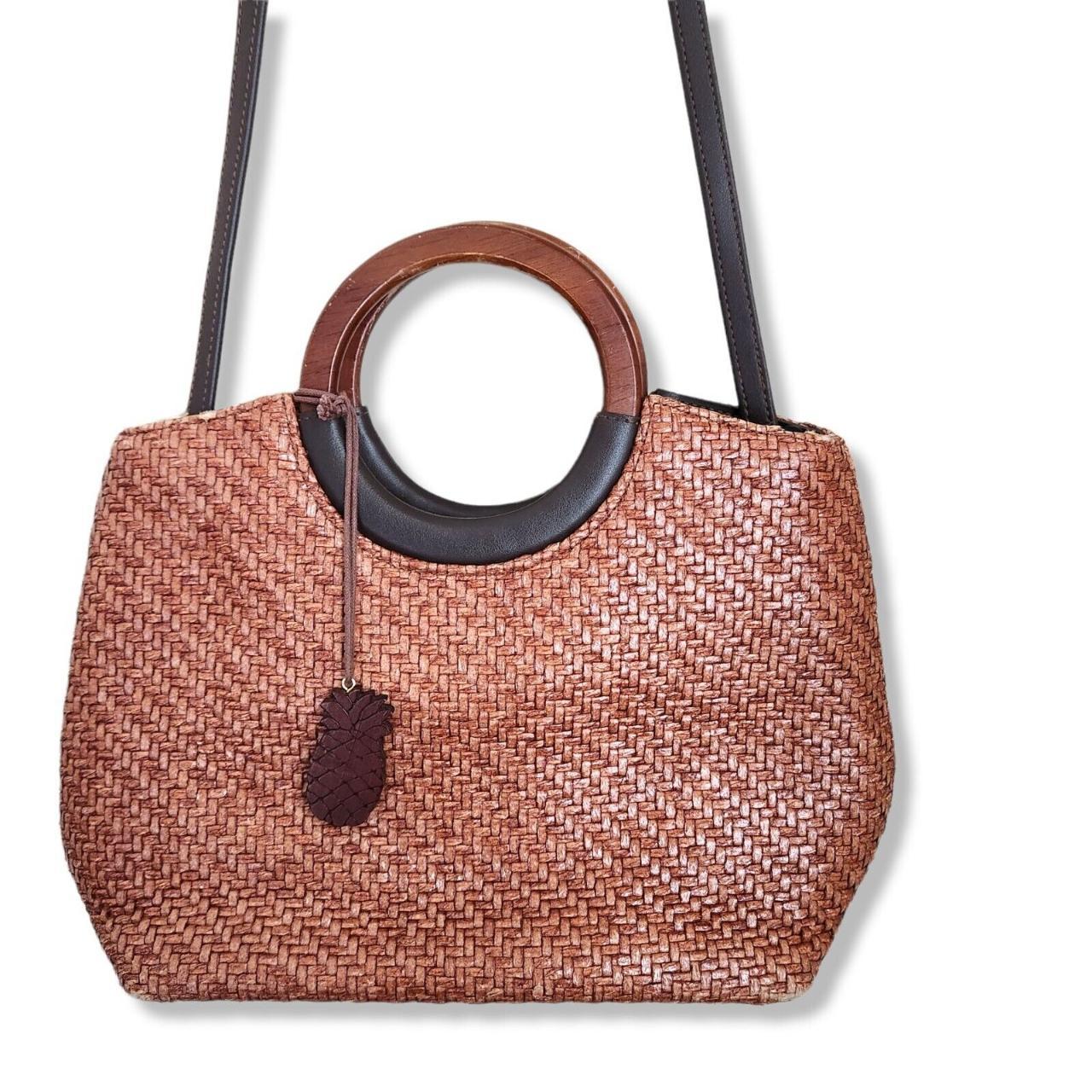 Round Canteen Style Rattan Straw Bag Wicker Purse Boho Bag for Women Cross  Body | eBay