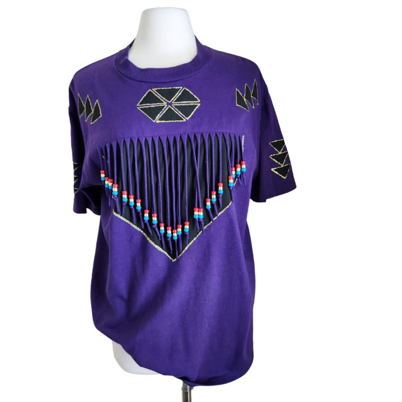 Vintage Southwestern Aztec Fringe store TShirt