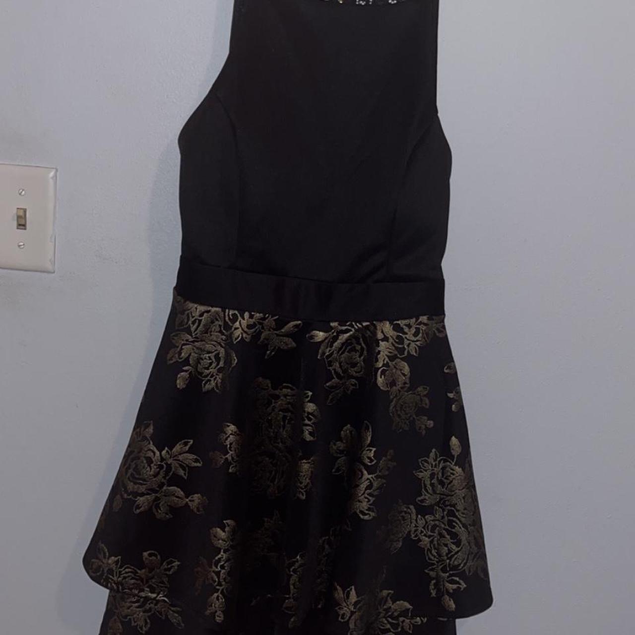 Jcpenney black hot sale and gold dress