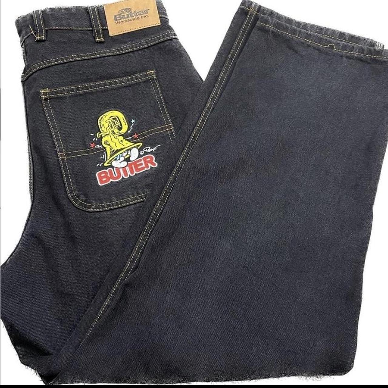 BUTTER GOODS × SMURFS "JEANS" MESSAGE BEFORE... Depop