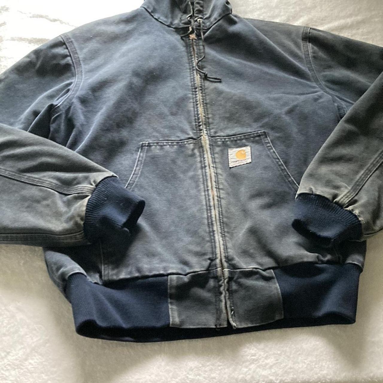 Carhartt Work Jacket Faded/Discolored in some... - Depop