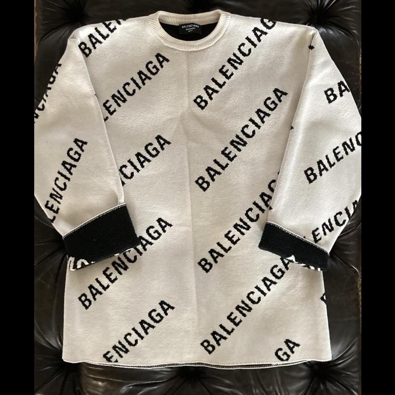 balenciaga white jumper