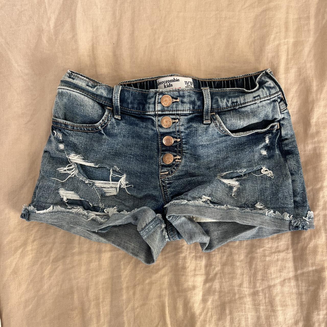 Abercrombie kids denim shorts trendy summer