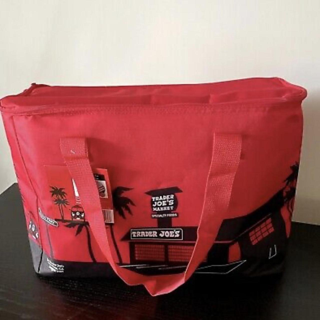 Trader joe's discount insulated bag red