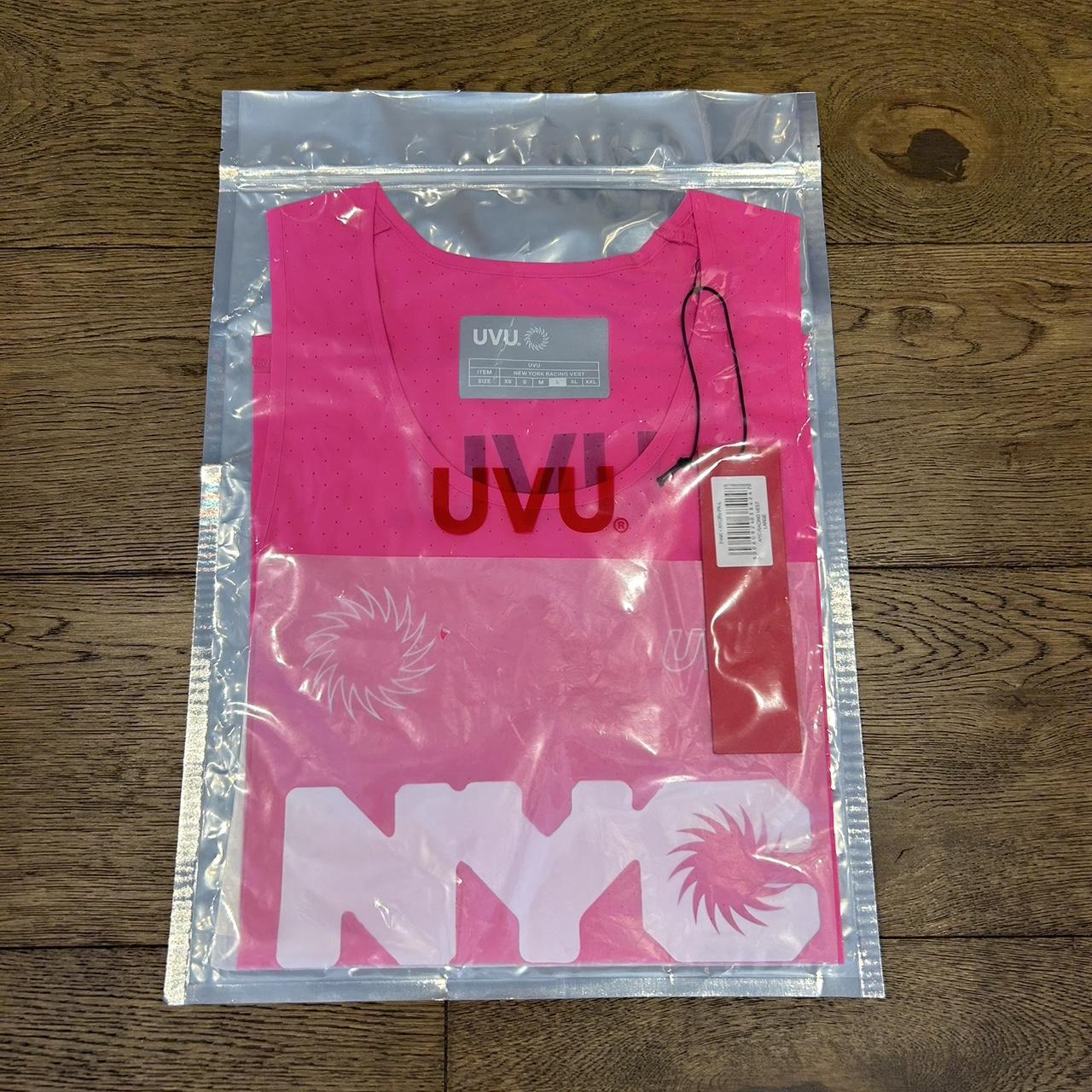 UVU New York Racing Vest Pink Large Brand New... - Depop