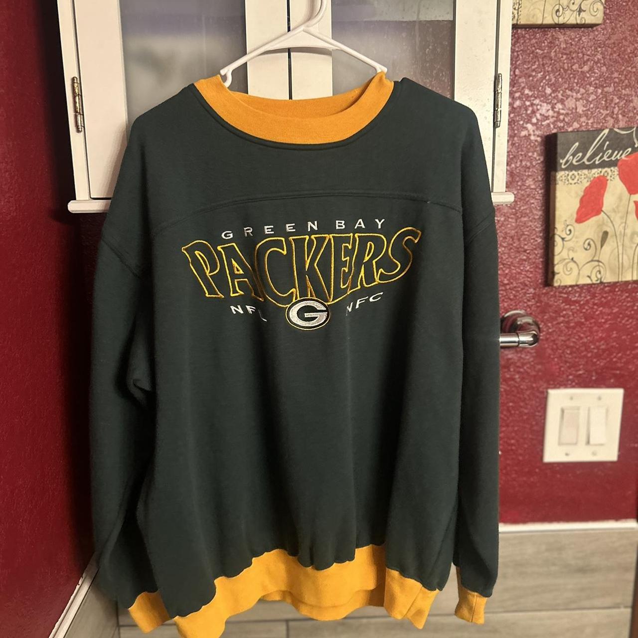 Vintage Green Bay Packers Sweatshirt Green Bay - Depop