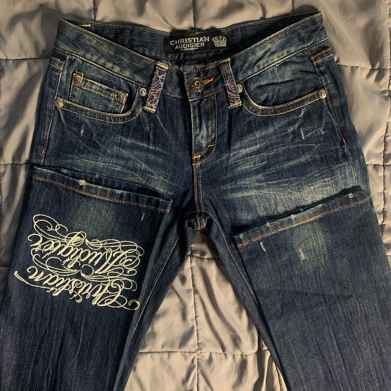 Christian Audigier jeans/Vintage embroidered