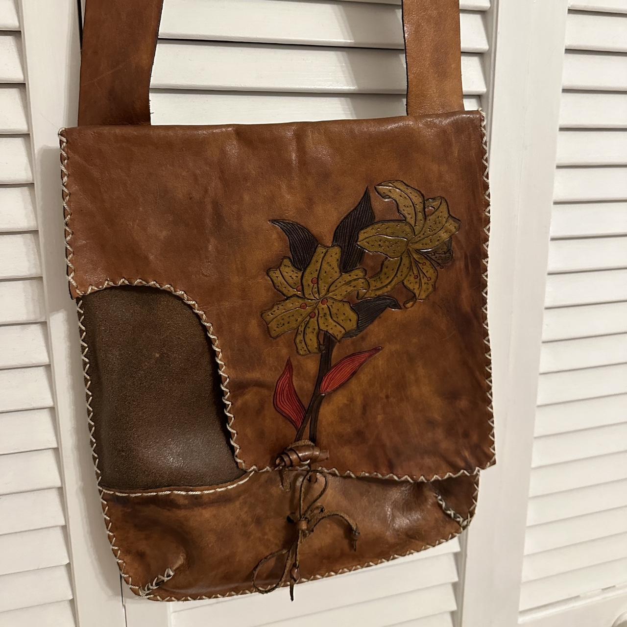 Handmade real leather Colombian hot satchel bag