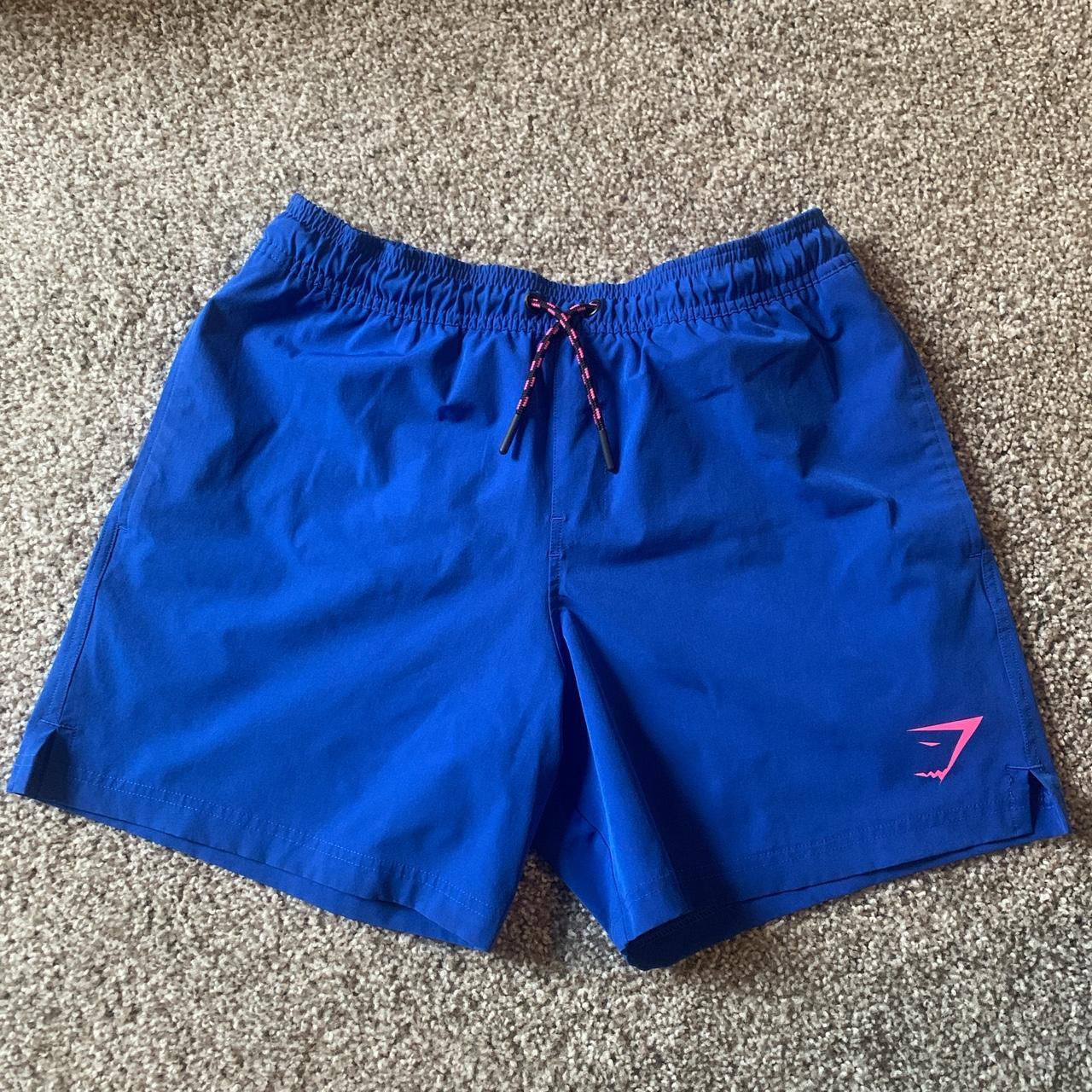 Gymshark Men's Blue Swimbriefsshorts Depop