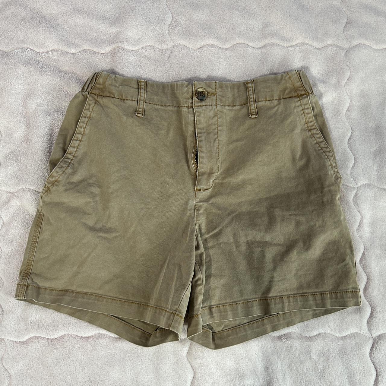 cute cargo/khaki shorts with elastic... Depop