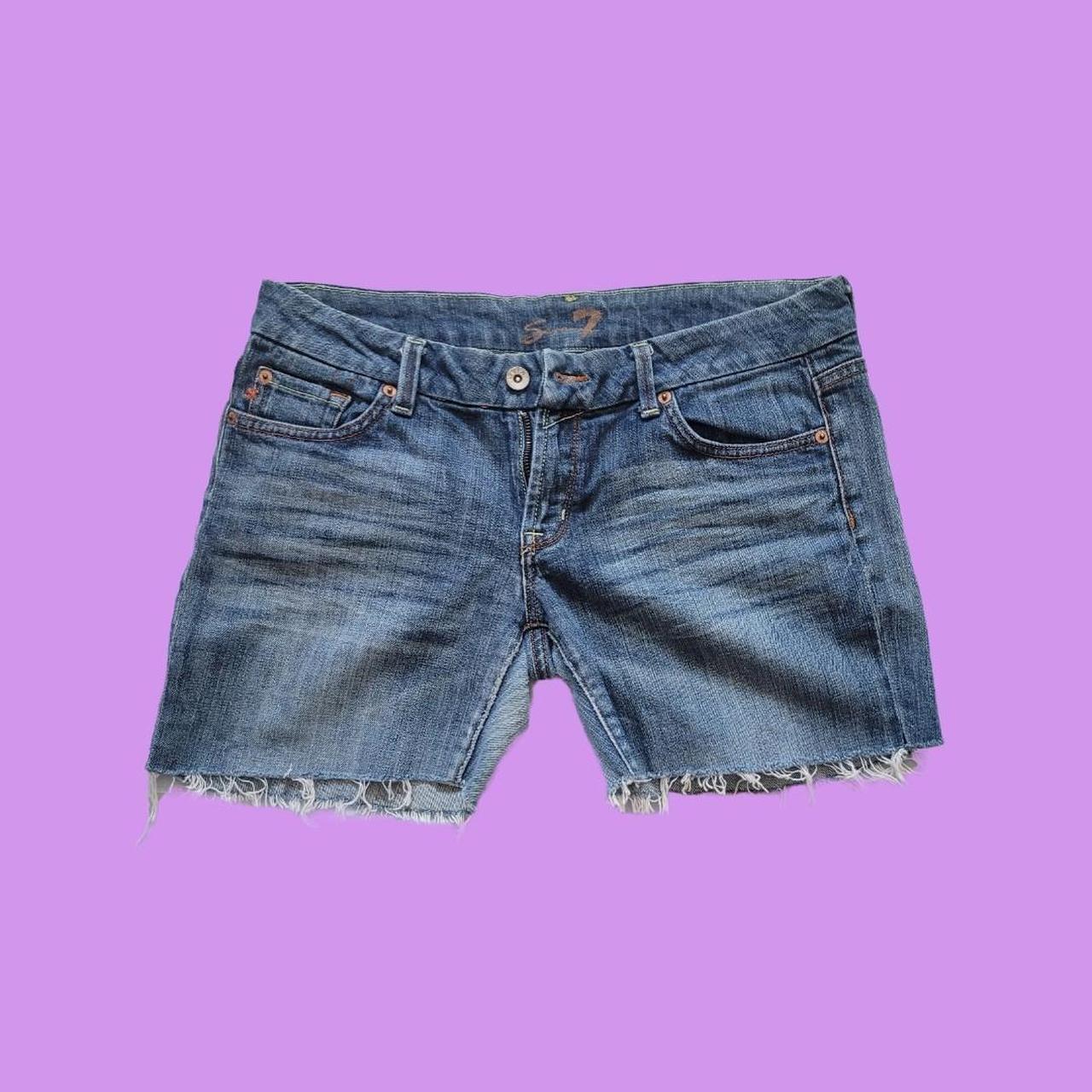 Y2k seven brand cut off denim shorts. Slightly