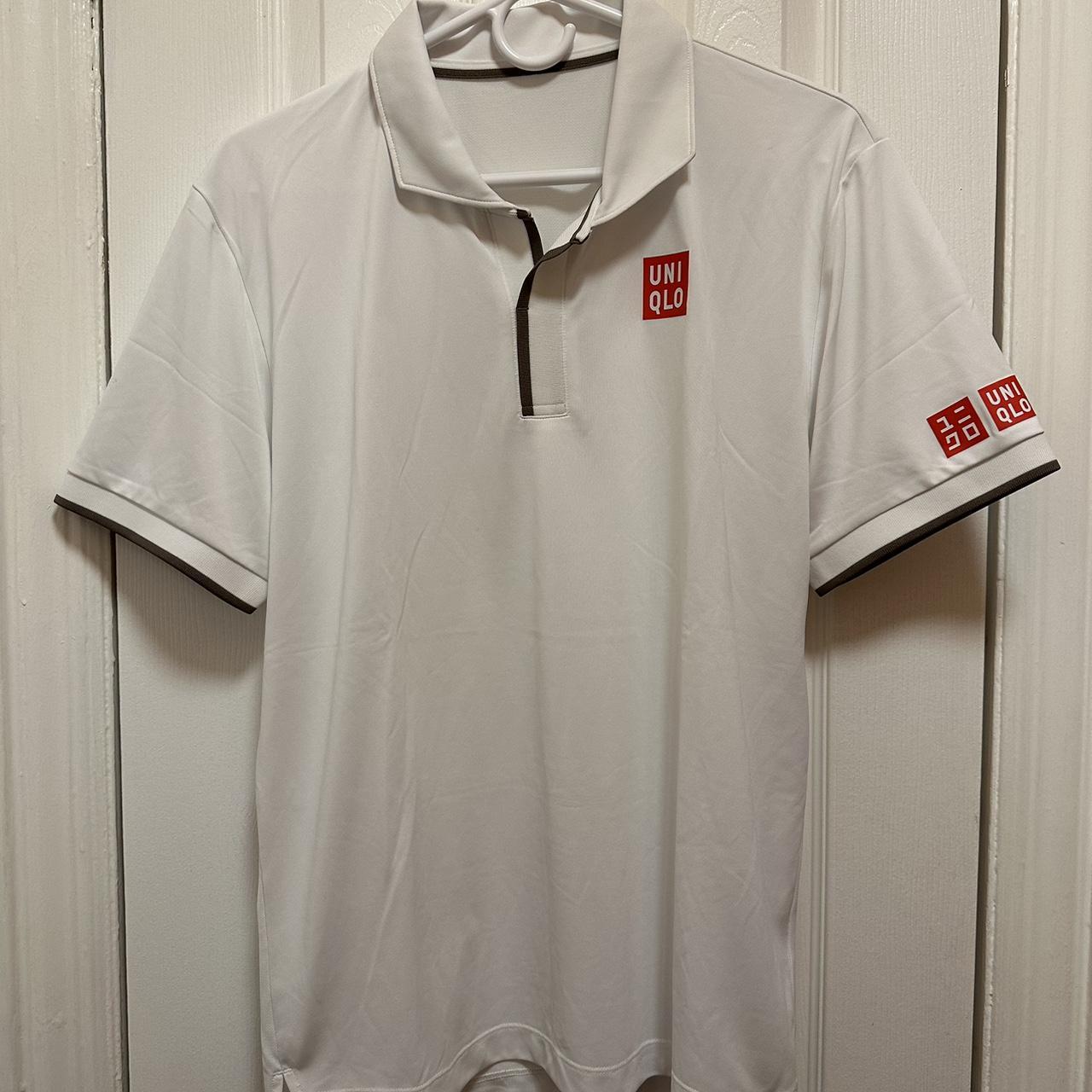 UNIQLO Men's White and Brown Polo-shirts | Depop