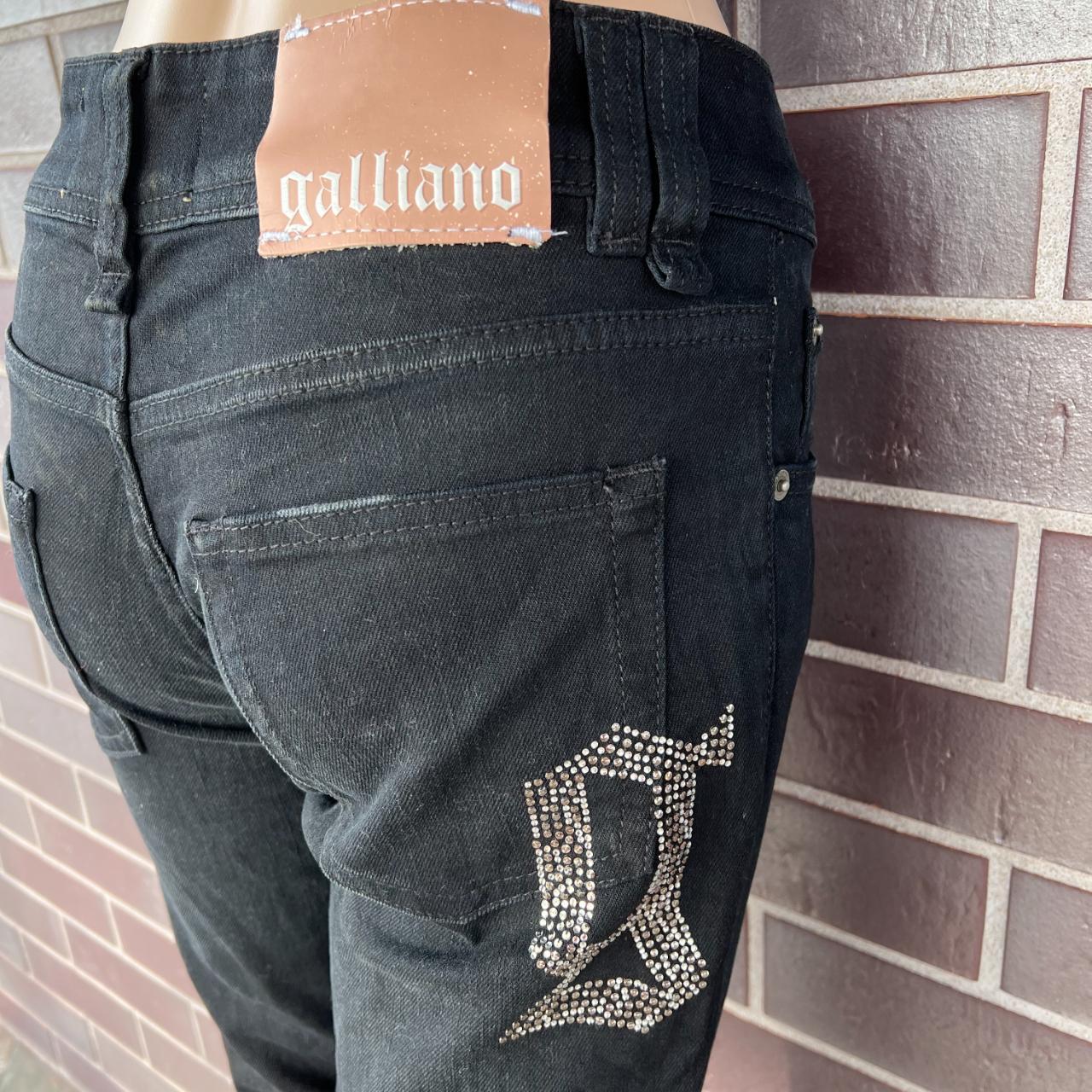 超希少【John Galliano】flare pants 超希少】galliano archive leather pants y2k