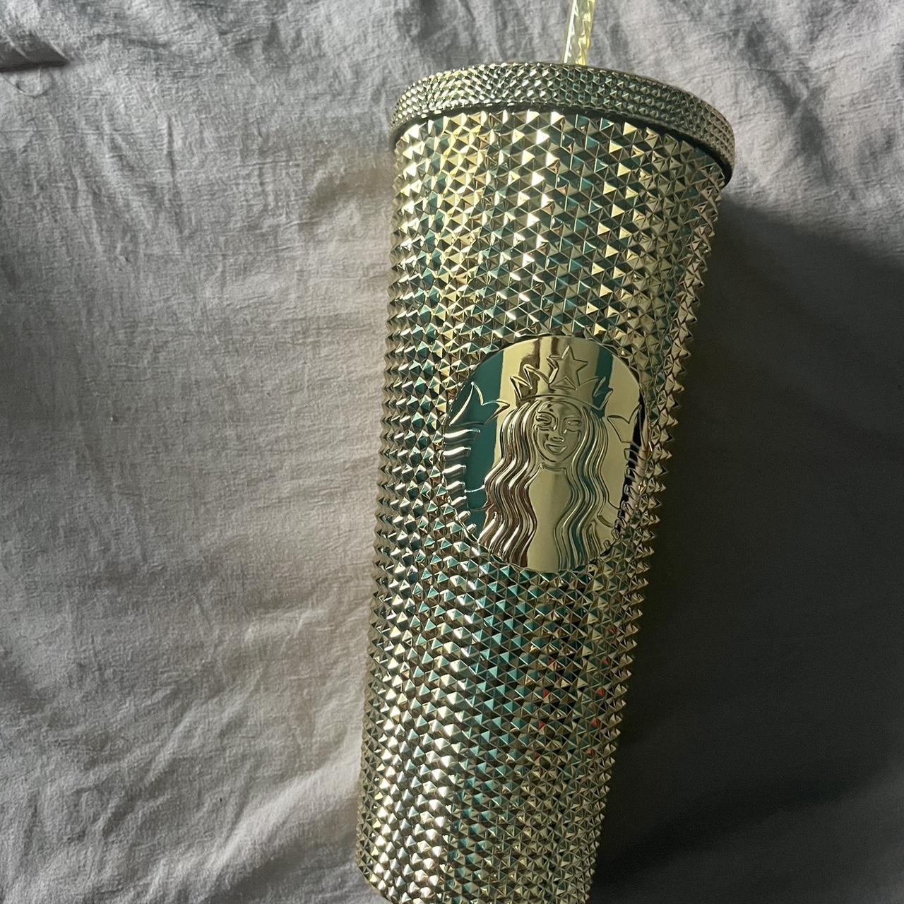 Gold Venti Studded Tumbler