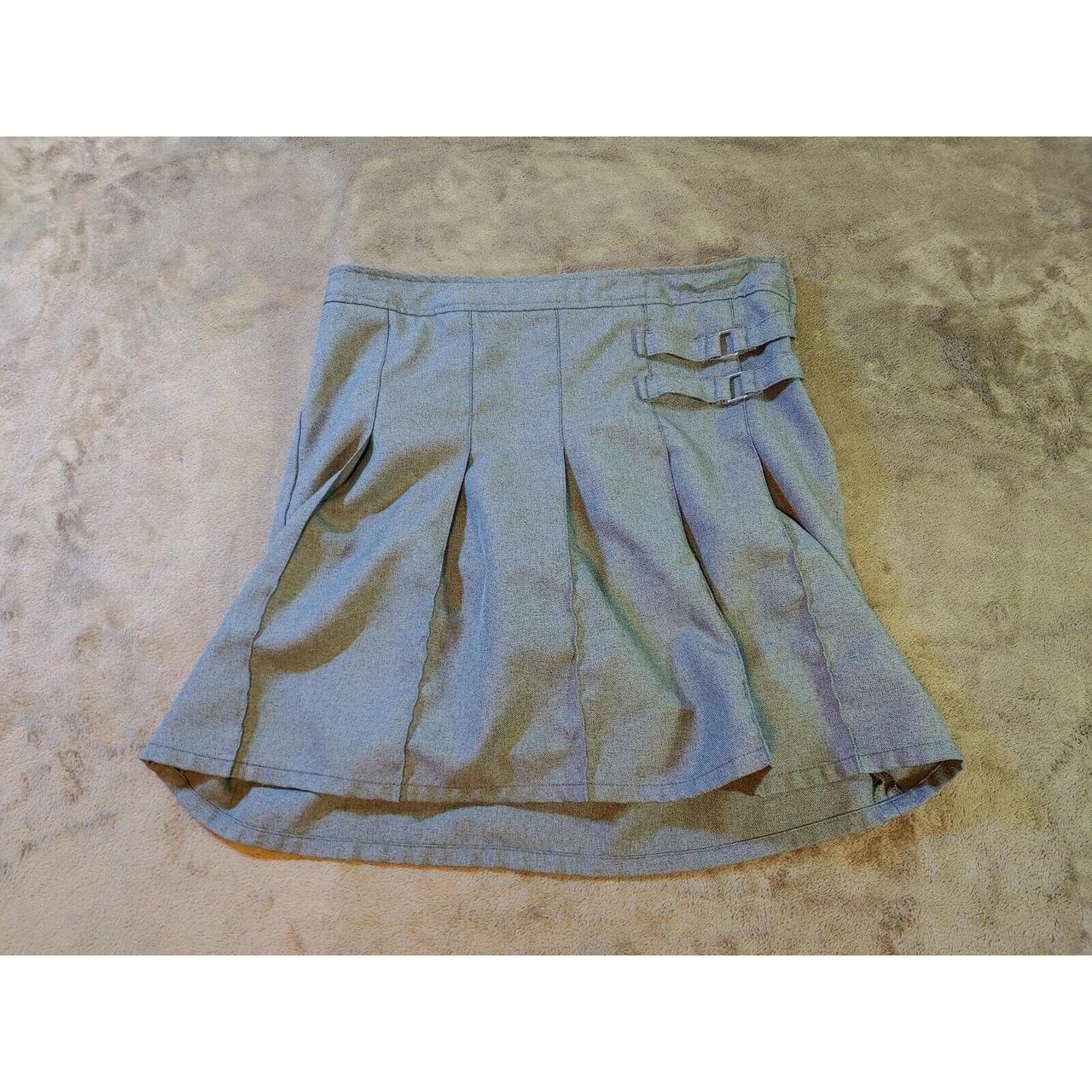French Toast Uniform Skort Skirt Gray Size 16 is... Depop