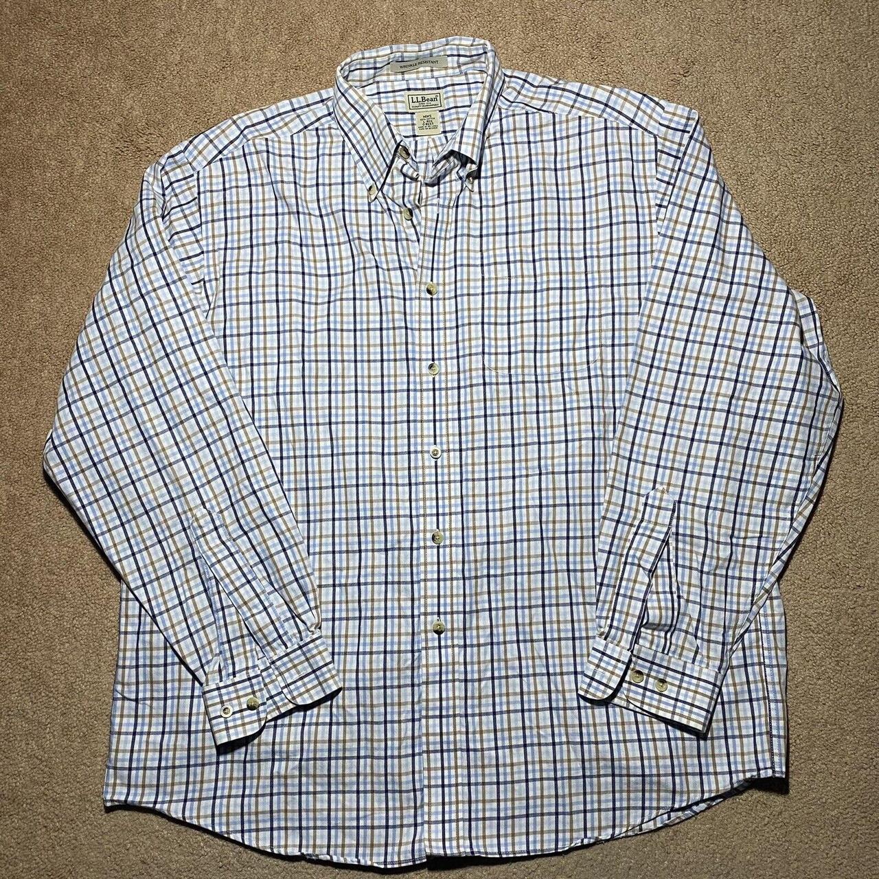 LL Bean Button Down Long Sleeve Shirt Mens Large... Depop