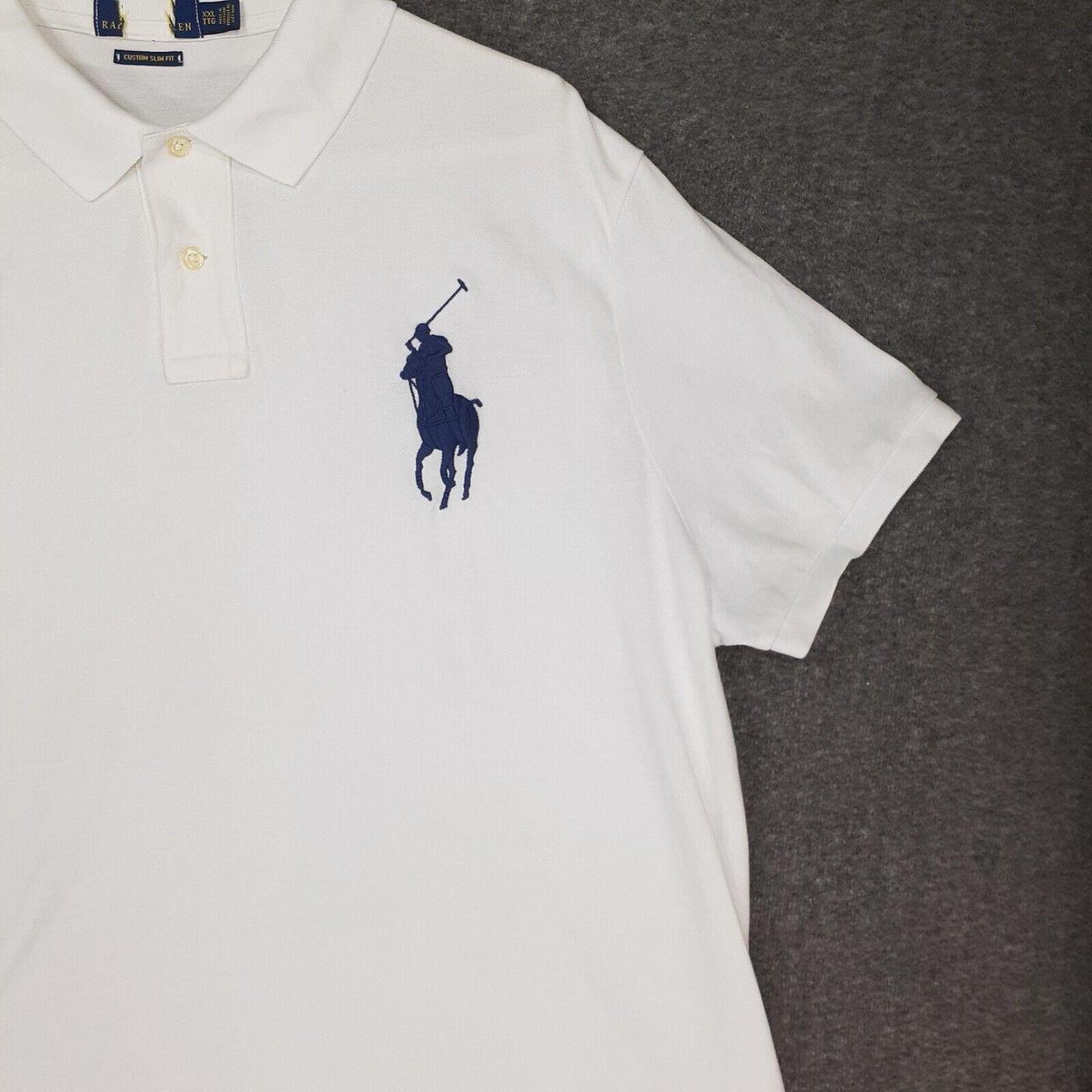 POLO RALPH LAUREN Piqué polo shirt custom slim fit in white