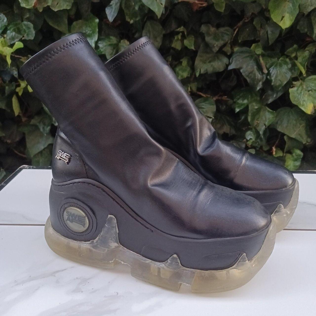 RARE Vintage Swear Air Revive Platform Boots Black...