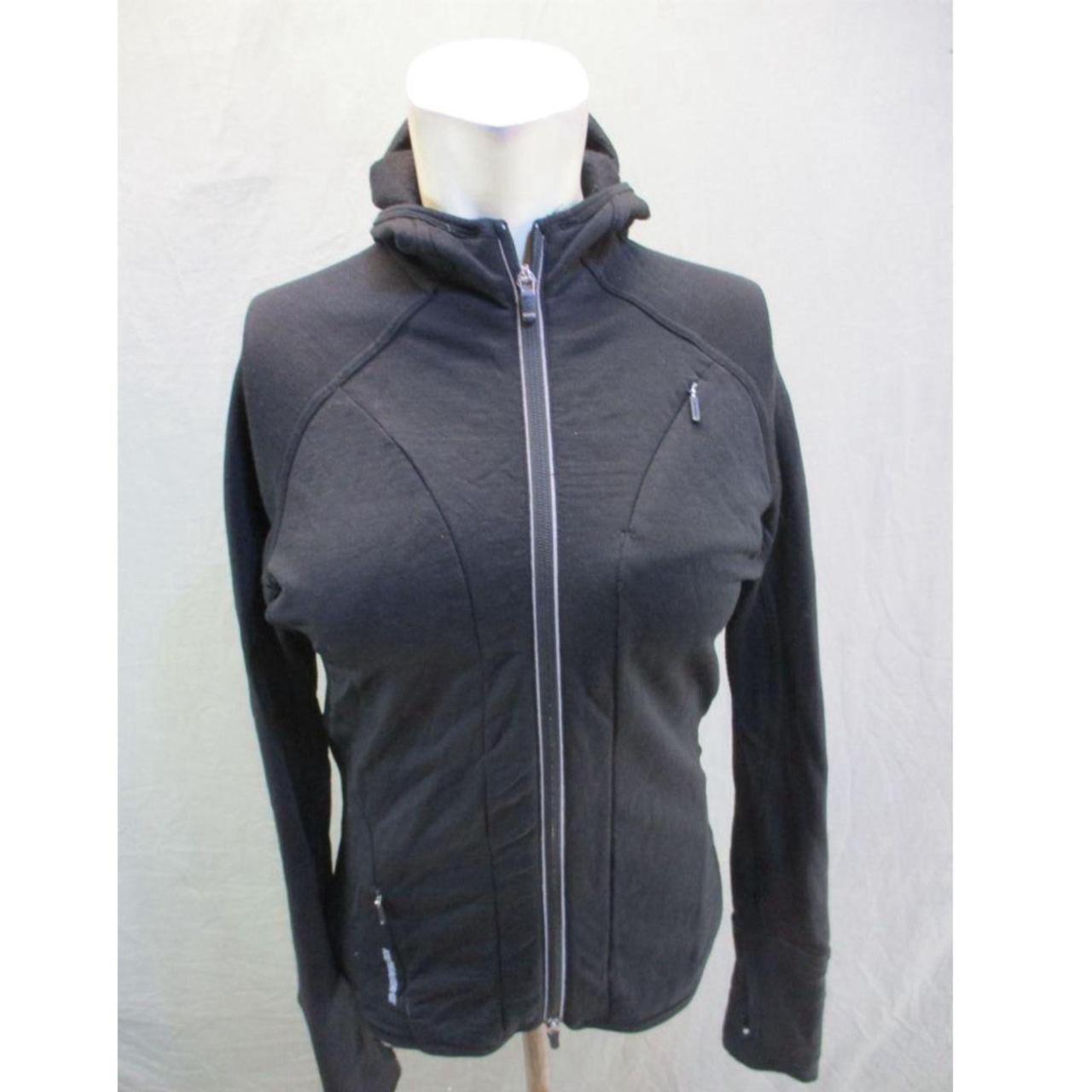 Women's ICEBREAKER Quantum Merino Wool GT Full Zip Hooded Jacket Long  Sleeve S