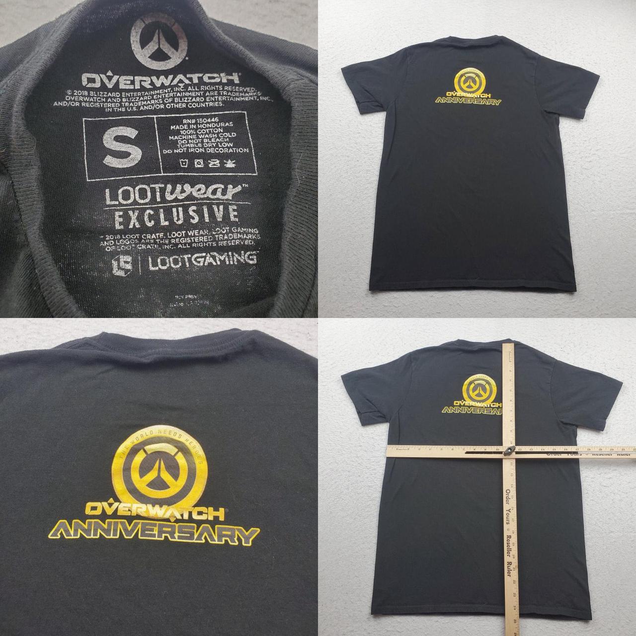 Overwatch Men's Black and Gold T-shirt (4)