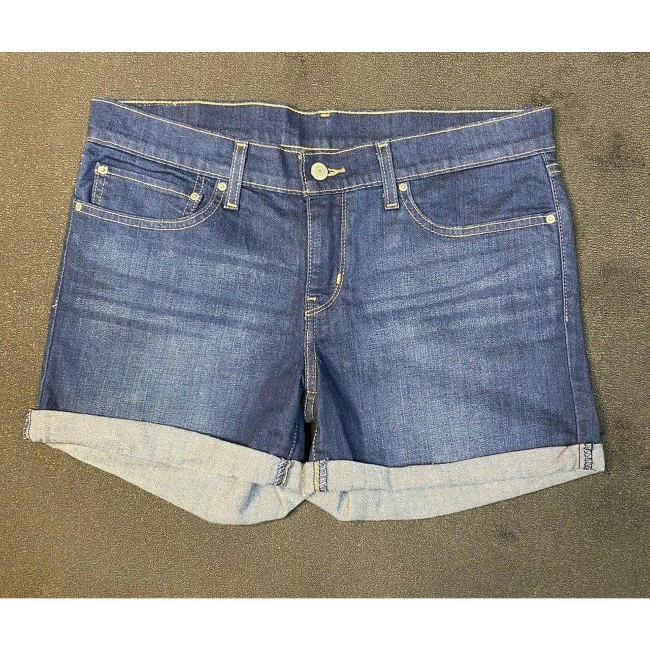 Levi Strauss & Co. Mid Rise Blue Shorts Size 30... - Depop