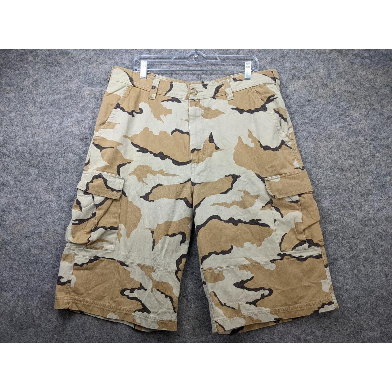 Foot Locker Cargo Shorts Mens 36 Brown Beige... Depop