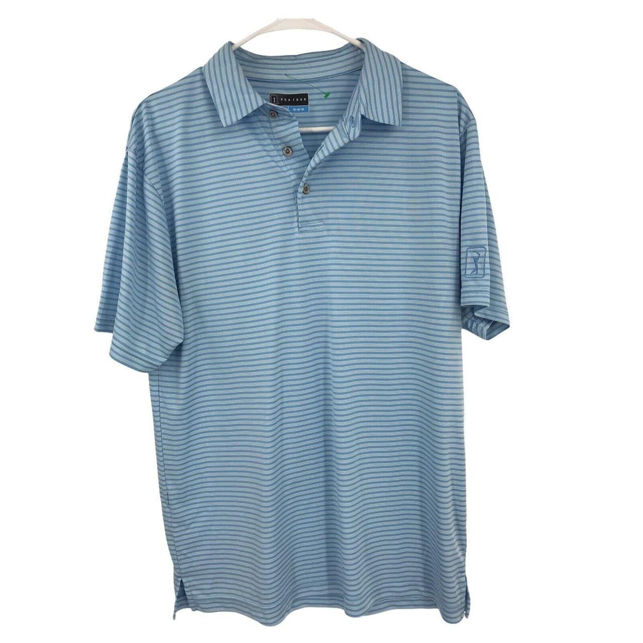 PGA Tour Men's Blue Polo-shirts | Depop