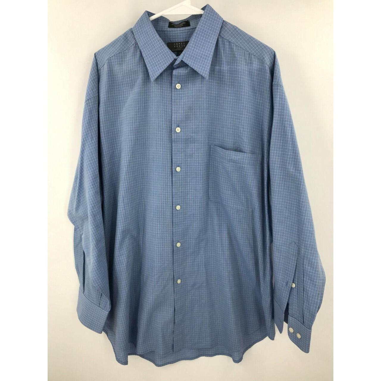 Blue Q Men's Yellow and Blue Shirt | Depop