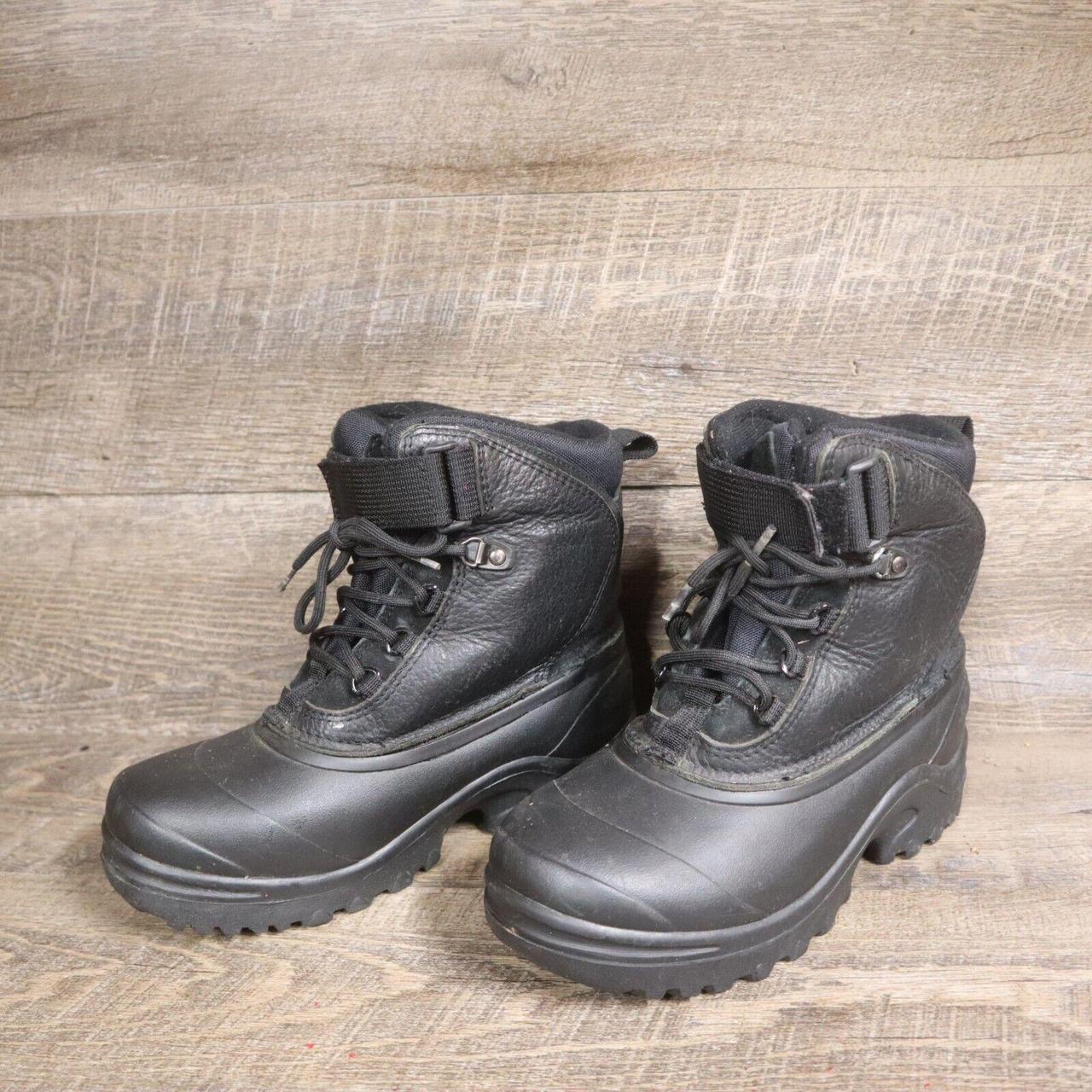 Lands' End Men's Black Boots Depop