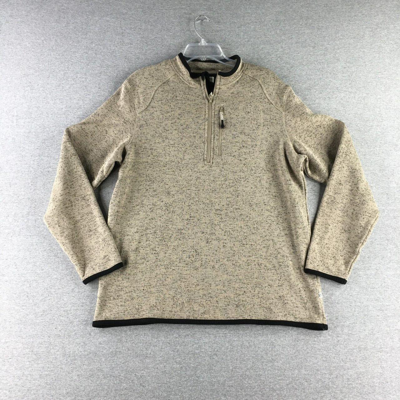 Magellan Sweater Mens Large Quarter Zip Fleece... - Depop