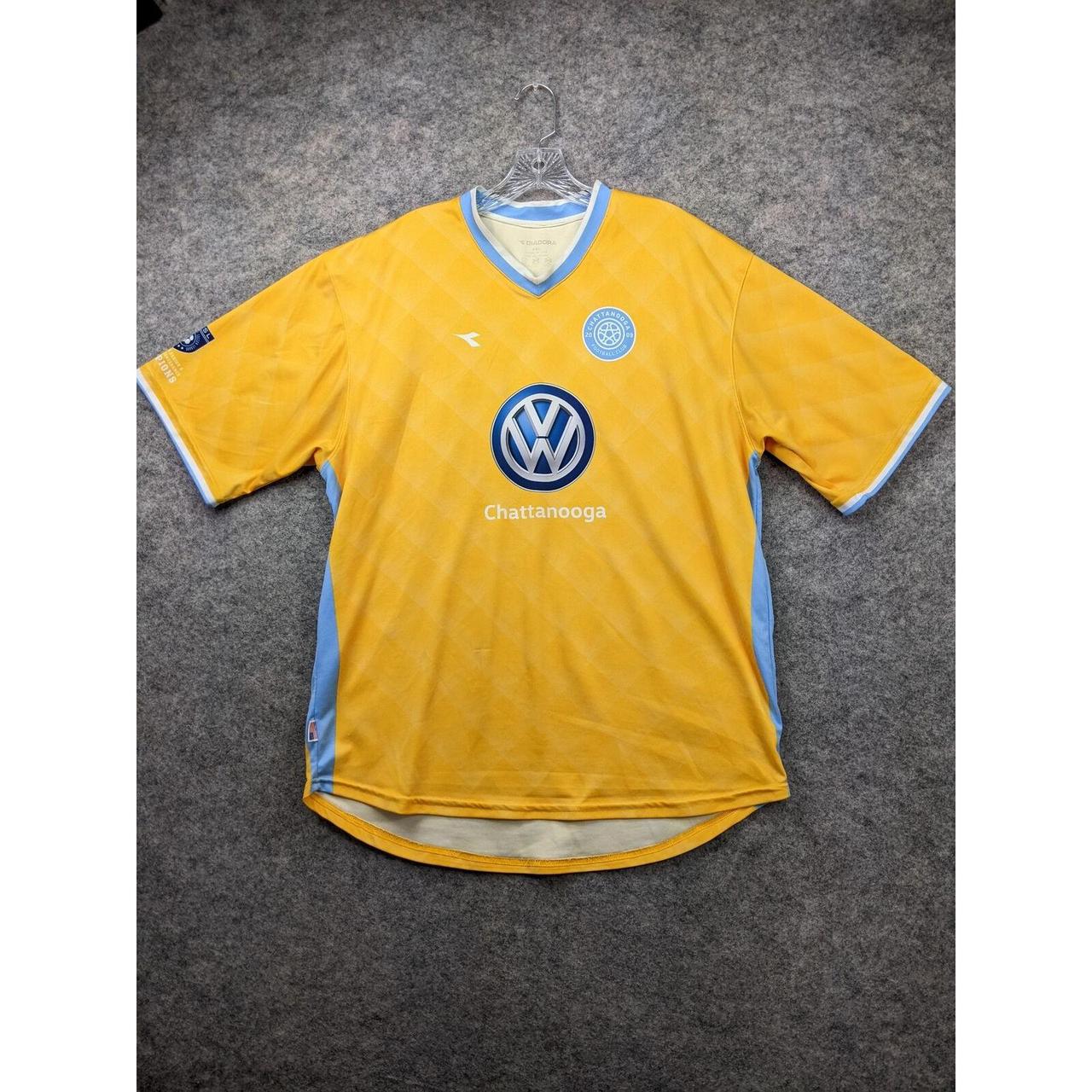 Diadora Soccer Jersey Mens Size XXL Yellow... Depop