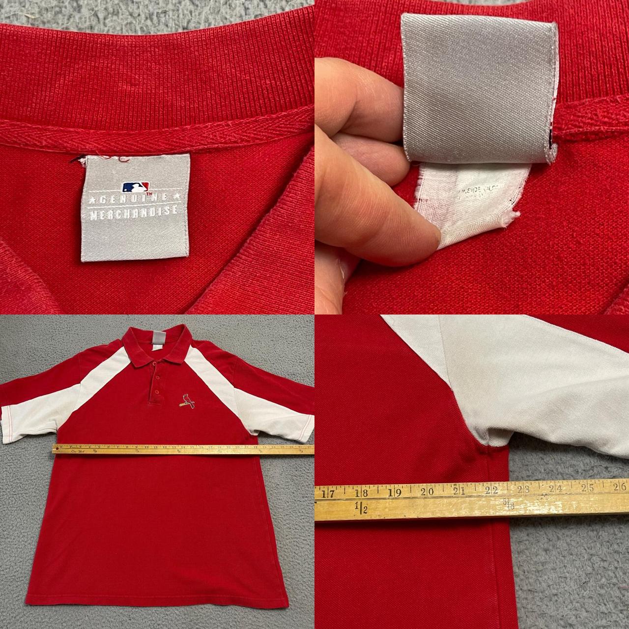 St. Louis Cardinals MLB Reebok Red Golf Polo Size: - Depop