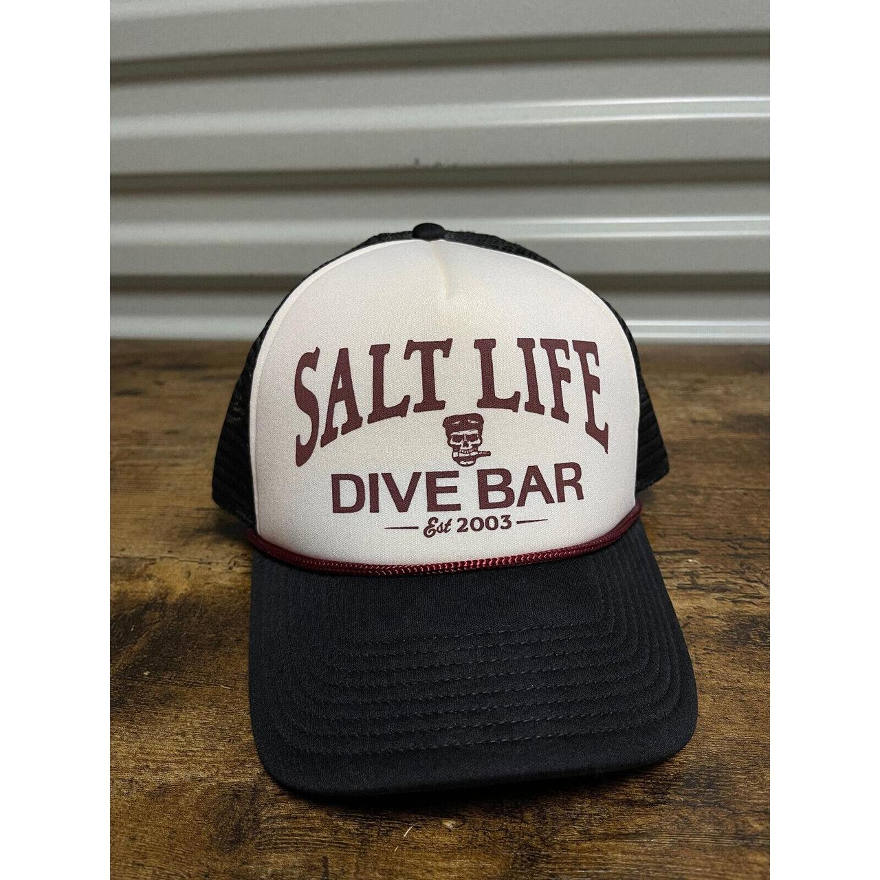 Salt Life Dive Bar Trucker Hat Mesh Snapback One... - Depop