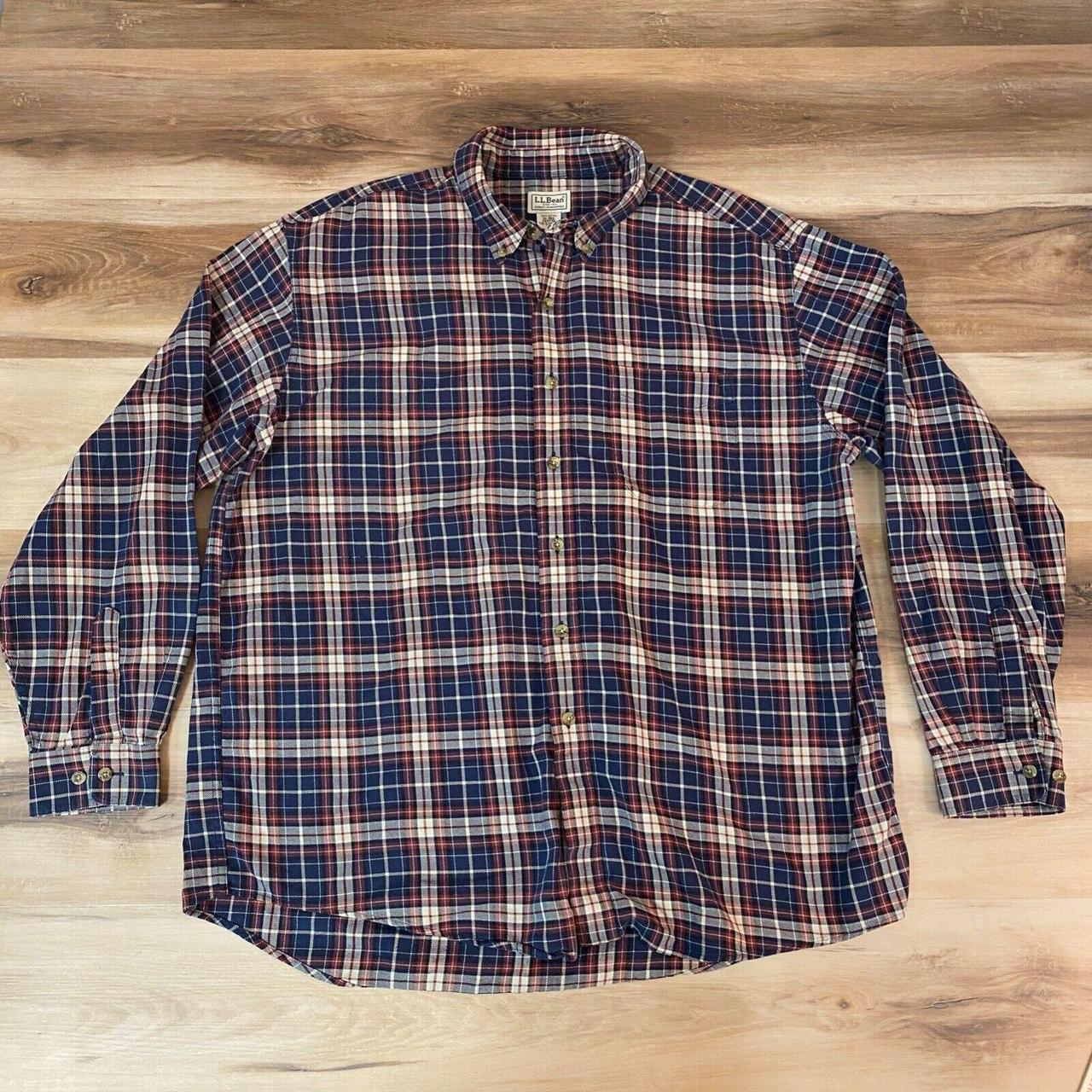 L.L.Bean Men's Scotch Plaid Flannel Shirt