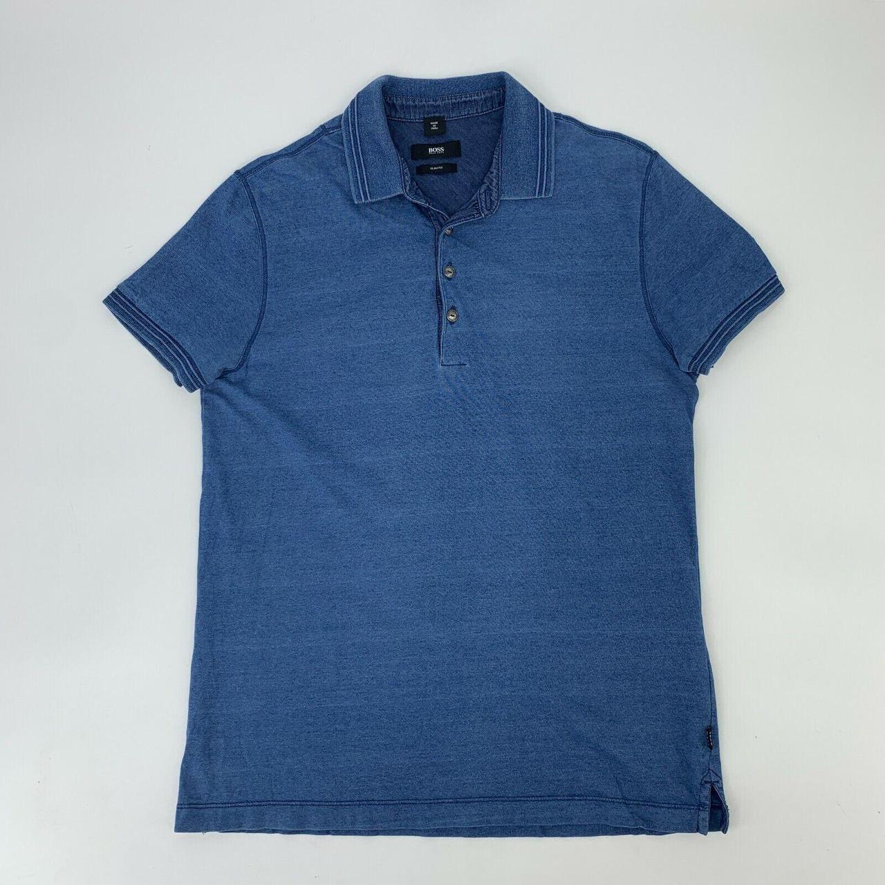 Hugo Boss Men's Blue Shirt | Depop