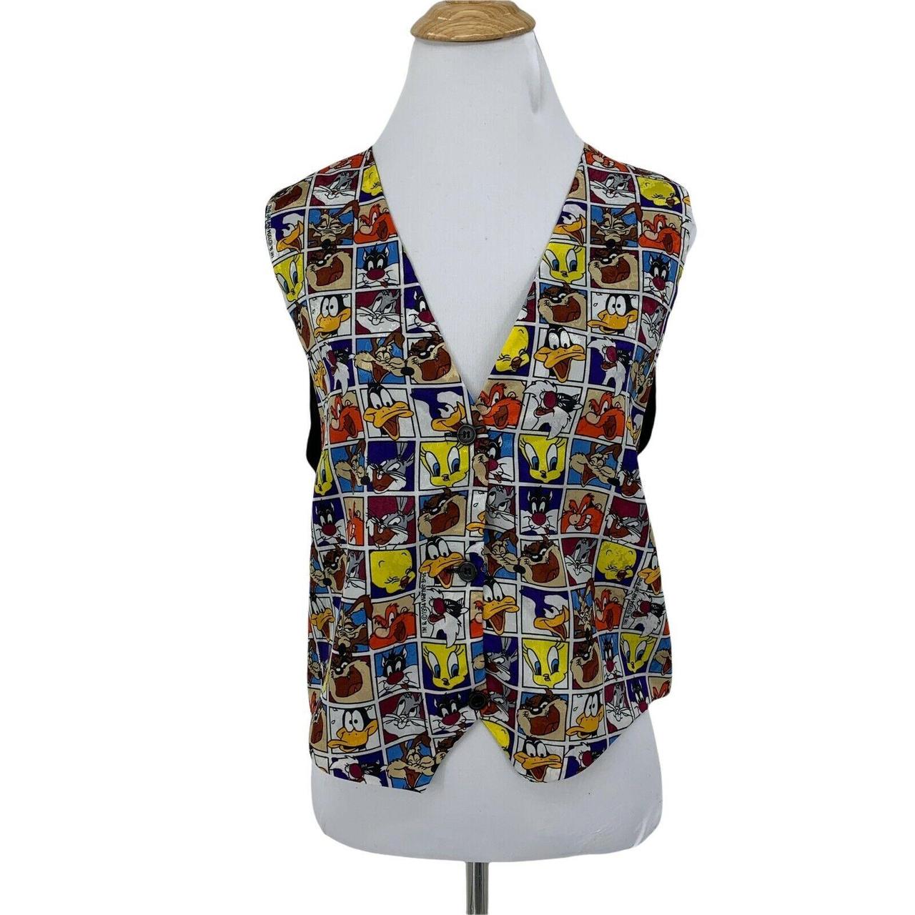 Vintage Looney Tunes Character Vest Women's One Size... - Depop