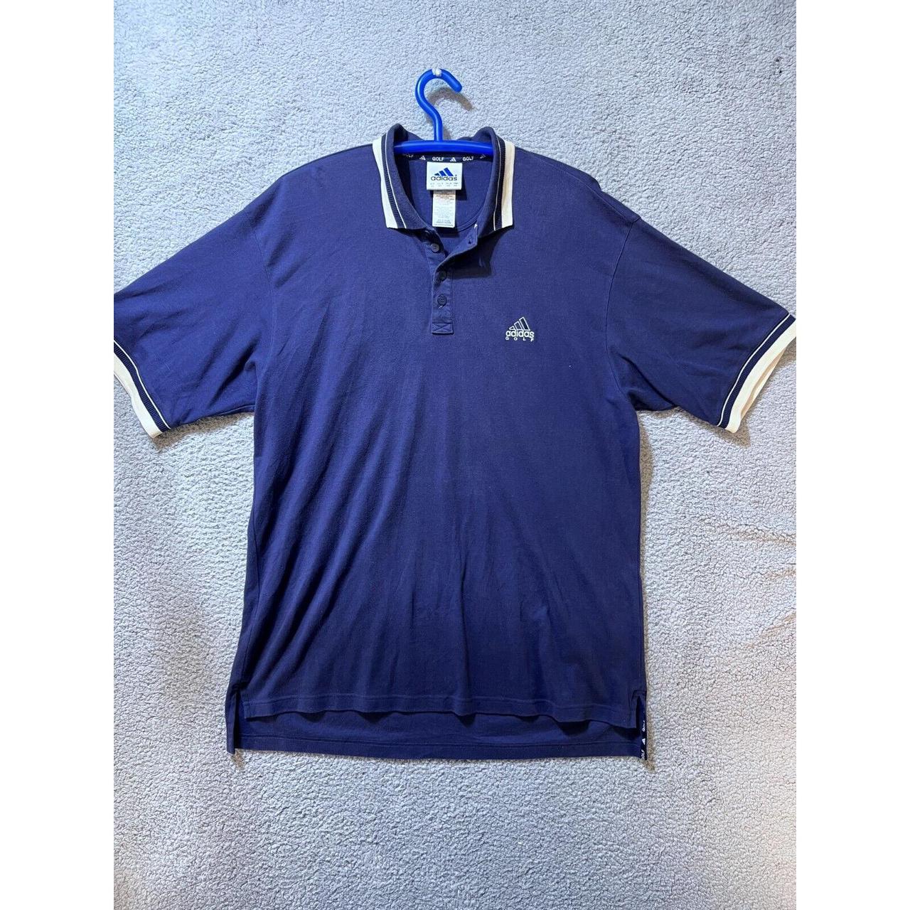 Adidas Golf Polo Mens XL Blue Short Sleeve Item... - Depop