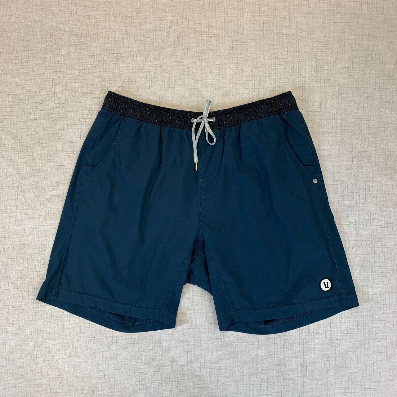 Vuori Kore Shorts Mens L Large Pool Blue Inner Lined... - Depop