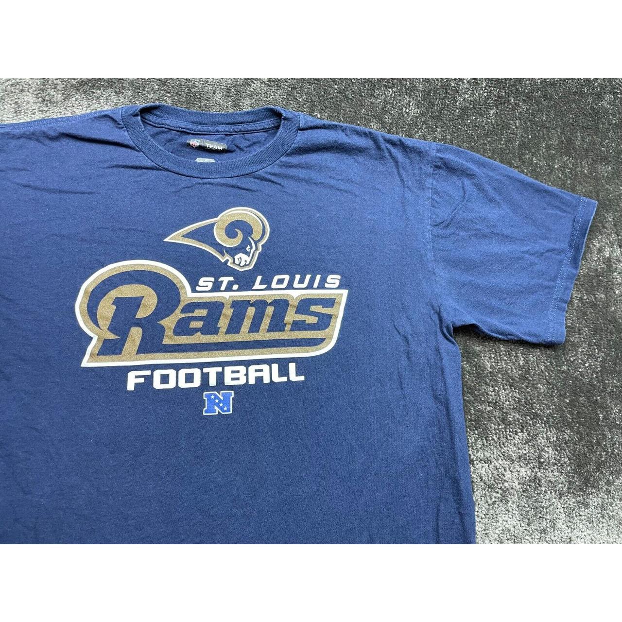 Men's NFL Team Apparel LA RAMS Blue Short Sleeve - Depop