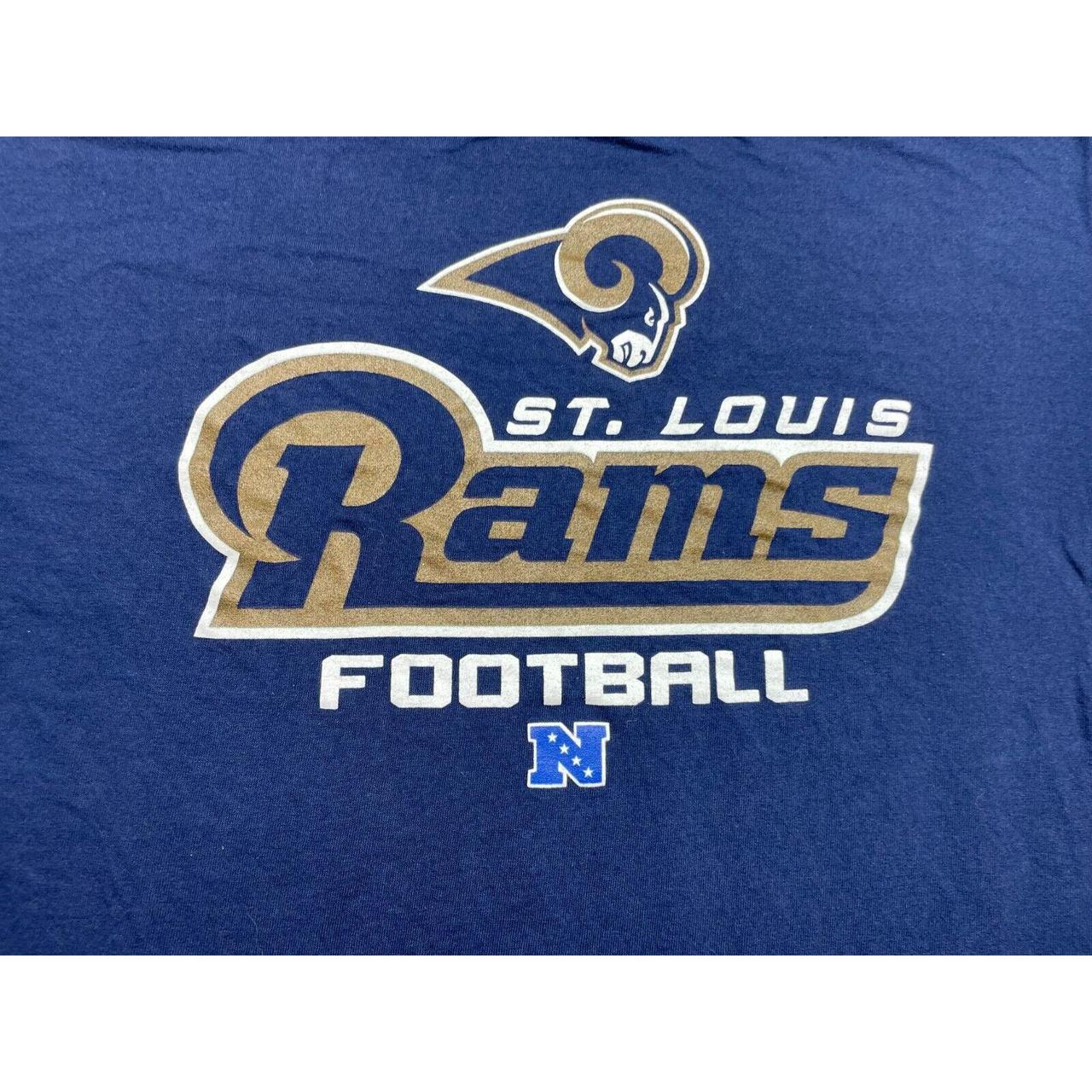 Men's NFL Team Apparel LA RAMS Blue Short Sleeve - Depop