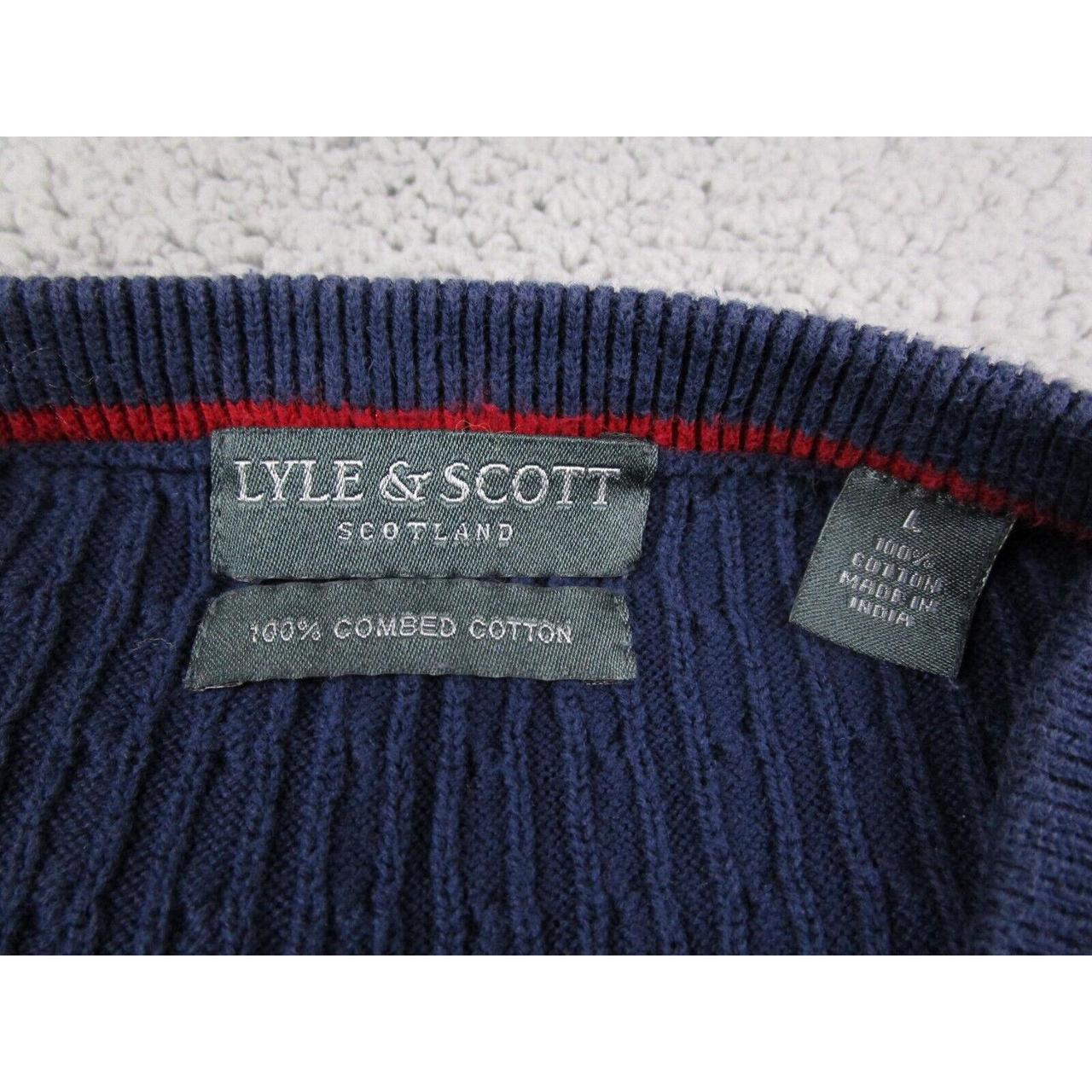 Lyle & Scott Men's Blue Gilet | Depop