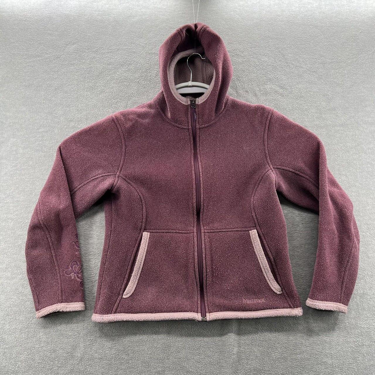 marmot Sherpa jacket With Hood size s womens pink ... - Depop