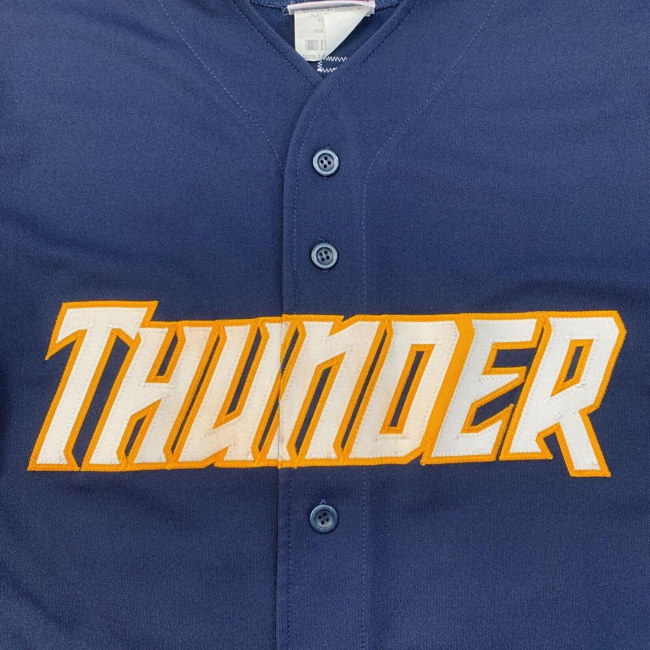 Teamwork Trenton Thunder Baseball Jersey Mens S - Depop