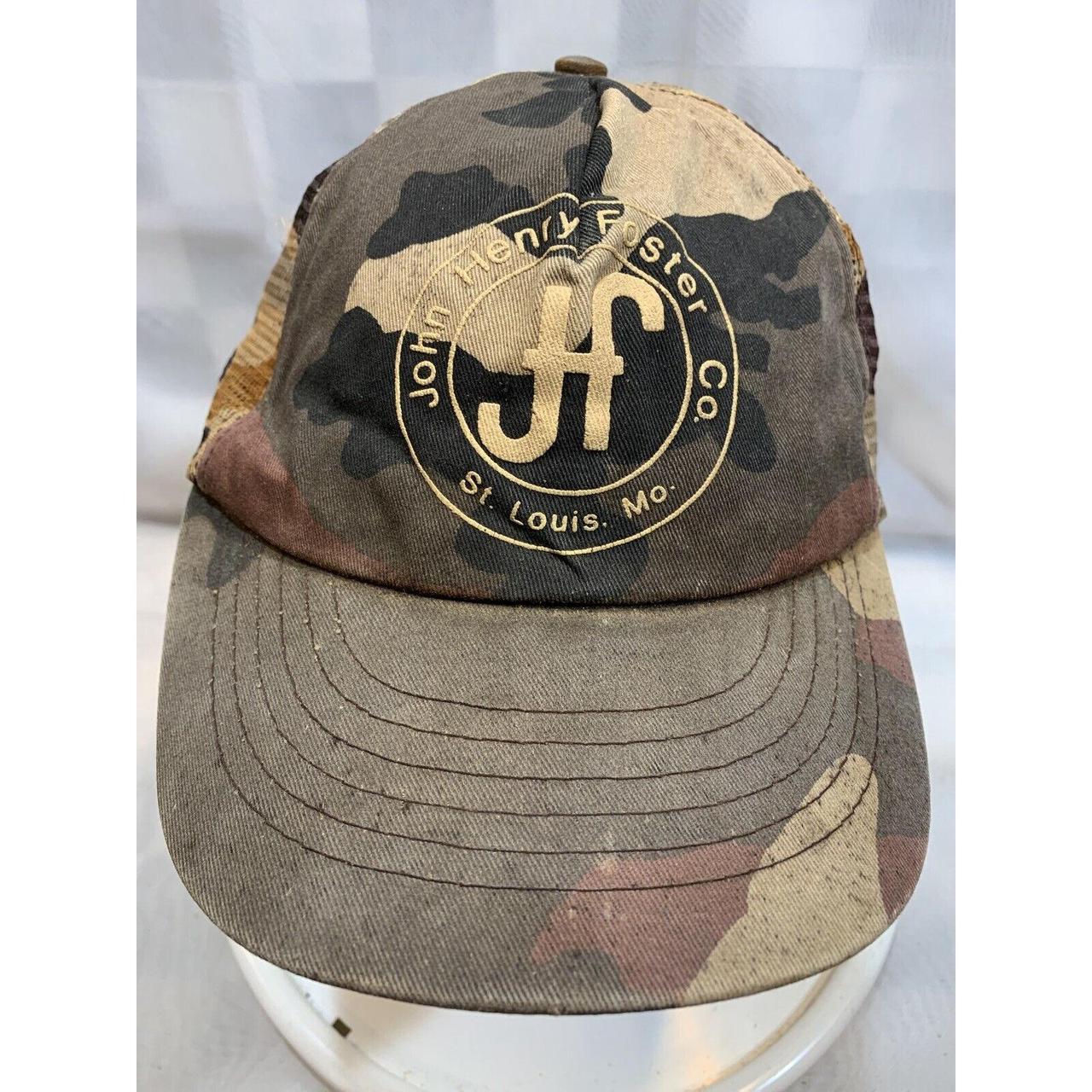 John Henry Foster Co St Louis MO Camouflage Trucker... Depop