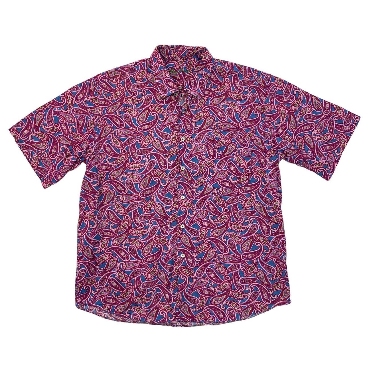 Alan Flusser Paisley Shirt Mens XL Extra Large Hot... - Depop