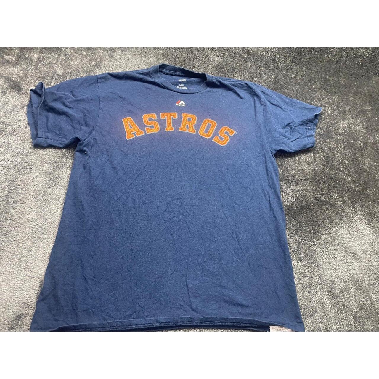 Men Astros Correa Short Sleeve Crew Neck T Shirt - Depop